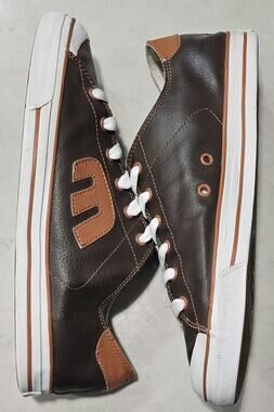 Etnies Bernie Skate Shoes Men's Size 12 Brown Tan Leather
